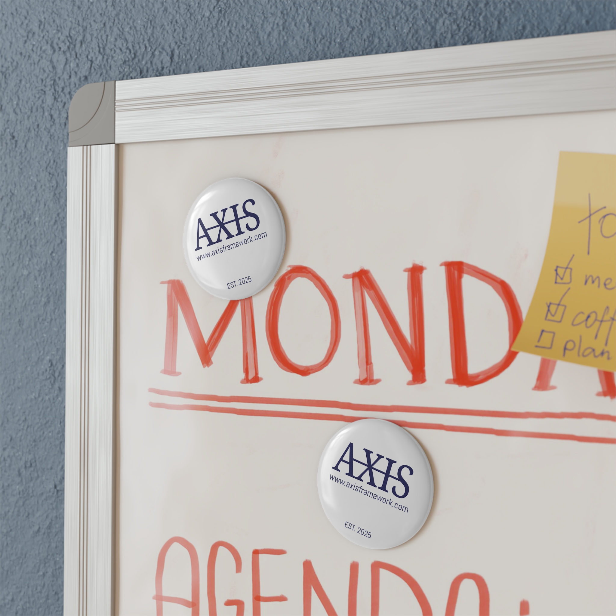 AXIS Branded Round Magnet Button - Image 4