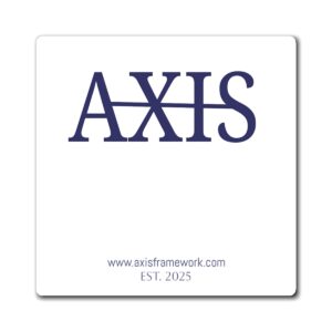 AXIS Logo Magnet — Branded Square Refrigerator Magnet