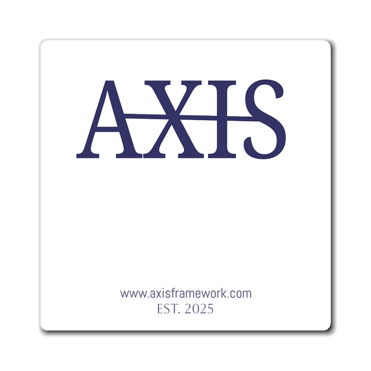AXIS Logo Magnet — Branded Square Refrigerator Magnet